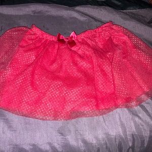 Girls TuTu Glitter Gold Red Skirt 4